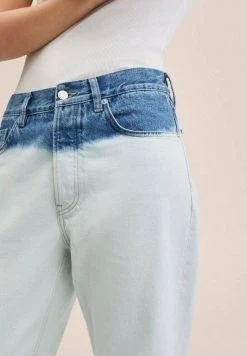 Mango TIEDYE - Jeans Straight Leg - Dark Blue | Damen -Mango Populaire Boutique 003def6368294ddcaea0f6f3b6a8a46e