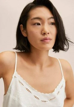 Mango Damen FILO - Top - Off White -Mango Populaire Boutique 00740c0910e94f3a8690ca91b3cdbbbf