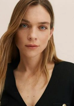 Mango RICHUS - Strickjacke - Schwarz | Damen -Mango Populaire Boutique 00a61eb3aa3046b1a94b6caa2a09b0be