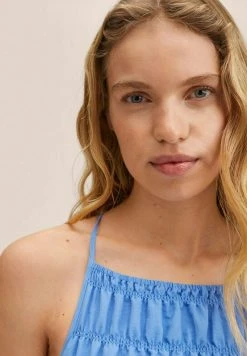 Mango Damen TEXTURLH - Freizeitkleid - Bleu -Mango Populaire Boutique 00c9553f7825456bab2a7422c7ab42f4