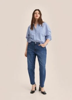 Mango NEWMOM - Jeans Slim Fit - Donkerblauw | Damen -Mango Populaire Boutique 00e720e8047a4edfbb0eedd2ad8a5b27