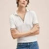 Mango VENTI - Poloshirt - White | Damen -Mango Populaire Boutique 00ee38de33fd423d9b7ce6ded8cbec19