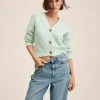 Mango Damen Strickjacke - Vert D´eau 1 Mango Damen Strickjacke - Vert D´eau -Mango Populaire Boutique 01fd81ad5cd3419a898f25cc082d9545