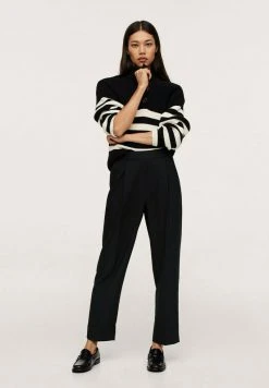 Mango Stoffhose - Zwart | Damen -Mango Populaire Boutique 021b0c5e3d9c41629734be09f1c3a84e