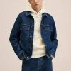 Mango HIERRO - Jeansjacke - Dark Blue | Herren