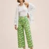 Mango Damen FARRITO - Stoffhose - Green -Mango Populaire Boutique 0394995a1fae40f5a4c0b8f7347230ef