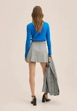 Mango KRISTY - Faltenrock - Grau | Damen -Mango Populaire Boutique 042a45edf59d4571a98e49a56966f3ee