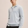 Mango WEEKENDP - Strickpullover - Eisgrau | Herren -Mango Populaire Boutique 04318fe85c0c4440bb9b30cd12851d8c