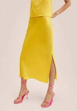 Mango Damen Maxirock - Geel