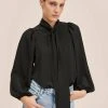 Mango BOW A - Hemdbluse - Black | Damen