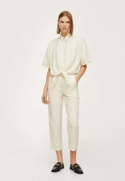 Mango MOGAMBO-H - Stoffhose - Kremowy écru | Damen -Mango Populaire Boutique 0586c657e04842a38b8245924e837854