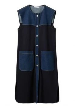 Mango Weste - Bleu Marine Fonce | Damen -Mango Populaire Boutique 05f6f4a178424ef4a2cbec306661a263