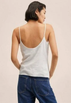 Mango Damen FILO - Top - Off White -Mango Populaire Boutique 067cf4562532448e8cfeea7b6b4a32a8