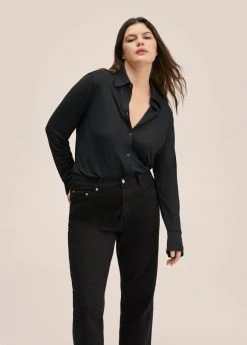 Mango HAVANA - Jeans Straight Leg - Black Denim | Damen -Mango Populaire Boutique 06a185d26e9945bea2405a450c3bb3b9