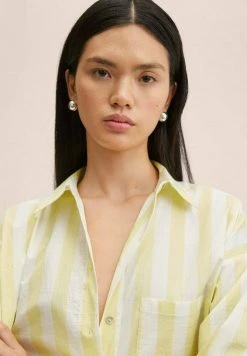 Mango ORLEGI - Hemdbluse - Geel | Damen -Mango Populaire Boutique 06b01ee811524904ae652abbf573f564