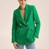 Mango QUINTIN - Blazer - Green | Damen -Mango Populaire Boutique 06f9b8ec11e84bc09cca316a03528e88