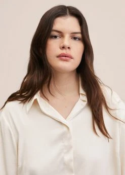 Mango Damen IDEALE - Hemdbluse - Ecru -Mango Populaire Boutique 0844be37a8714fbba19909efe4cd5a70