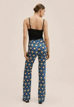 Mango Damen PAPER - Stoffhose - Blauw -Mango Populaire Boutique 08747e89e83b45e3987d86fa396c9921