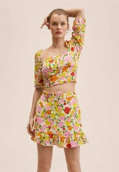 Mango PRADERA - T-Shirt Print - Yellow | Damen