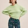 Mango BLOSOM - Strickpullover - Pastellgrün | Damen -Mango Populaire Boutique 097c2335c6f94d409634f5bb27a58442