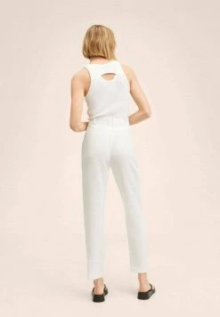Mango BORELI - Stoffhose - Blanc | Damen -Mango Populaire Boutique 09807c37335643e88534961dfb6eefc9