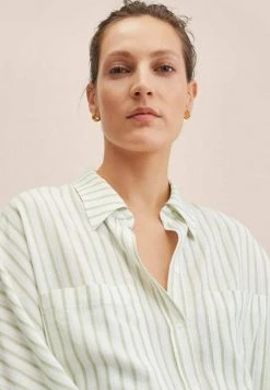 Mango MAYO - Hemdbluse - Groen | Damen -Mango Populaire Boutique 09aac1ac8b2243758b4f6be7397bd529