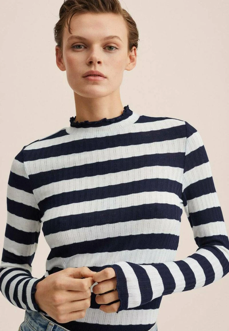 Mango Damen JAMES - Langarmshirt - Donkermarine 6 Mango Damen JAMES - Langarmshirt - Donkermarine – Bild 4