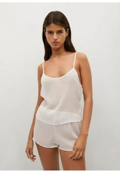 Mango Nachtwäsche Shirt - Ecru | Damen