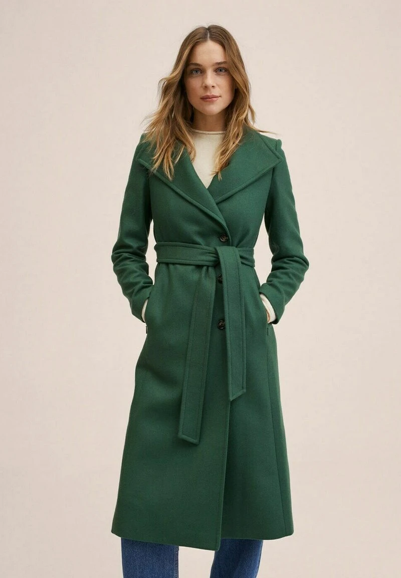 Mango Klassischer Mantel - Groen | Damen 7 Mango Klassischer Mantel - Groen | Damen – Bild 5