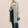 Mango Damen FEBRUARY - Trenchcoat - Aquamarijn