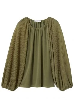 Mango CALDA - Bluse - Olive Green | Damen -Mango Populaire Boutique 0b6441103b8d4a689f724e51a9e8c7b2