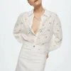 Mango Damen CONSTELA - Hemdbluse - Ecru -Mango Populaire Boutique 0b7fcc9687f142a1b3cd6027b5555895