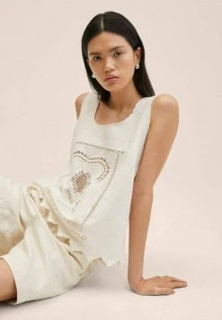 Mango VICTORY - Bluse - écru | Damen -Mango Populaire Boutique 0bd7fce1ec38491399550fa5bbc0d18d