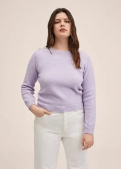 Mango Strickpullover - Violet Clair Pastel | Damen -Mango Populaire Boutique 0c149db5760b41148a1df737a40e5904