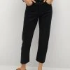 Mango Jeans Straight Leg - Black Denim | Damen