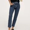Mango Stoffhose - Dark Blue | Damen -Mango Populaire Boutique 107af2f1f3a349d89ea90e11f7116716