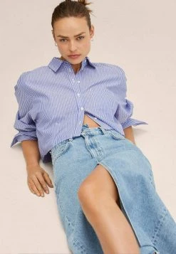 Mango AMALIEN - Jeansrock - Middenblauw | Damen -Mango Populaire Boutique 10965d28c4df4f76a34c752a74dbf299