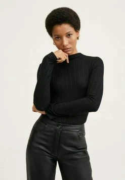 Mango Damen ROMAN - Langarmshirt - Noir