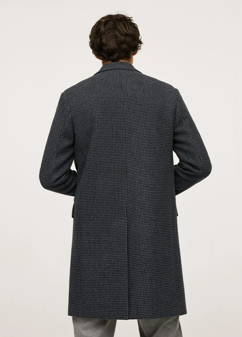 Mango PRINCE OF WALES - Klassischer Mantel - Light Heather Grey | Herren 5 Mango PRINCE OF WALES - Klassischer Mantel - Light Heather Grey | Herren – Bild 3