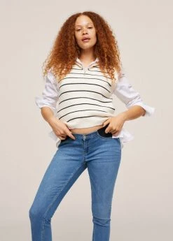 Mango MTERNITB-I - Jeans Skinny Fit - Medium Blue | Damen -Mango Populaire Boutique 112248e19f4b44769497cf550b09608c
