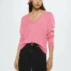 Mango LUCAV - Strickpullover - Pink | Damen -Mango Populaire Boutique 1153b9334c8b40d6a5938b1221e5a2d7