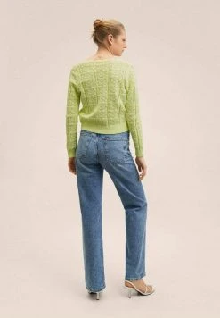 Mango Damen SITO - Strickjacke - Zieleń Lima -Mango Populaire Boutique 1155c37779ad47a8bd168904545d7240