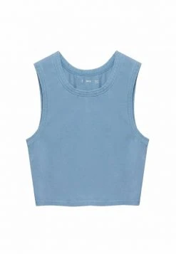 Mango Damen Top - Blauw -Mango Populaire Boutique 1188dd9795374c178593be19eb9a93f6