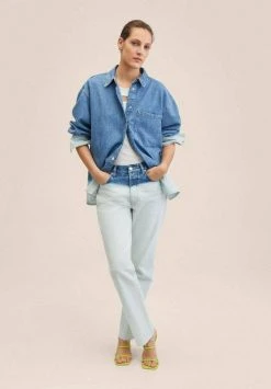 Mango TIEDYE - Jeans Straight Leg - Dark Blue | Damen -Mango Populaire Boutique 11b98ba4a5fb4850a1eb57e00fe396fa