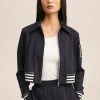 Mango BRAVE H - Leichte Jacke - Navy Blå | Damen -Mango Populaire Boutique 11f78d0e8a3640a3b7df664a8cd5fba0