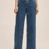 Mango MARCELA - Jeans Straight Leg - Bleu Foncé | Damen -Mango Populaire Boutique 122f79dfef6046fc8c00513e036b0fa2