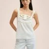Mango Damen MONPETIT - Top - Ecru -Mango Populaire Boutique 128ce33b40d04c3f8f73e0ad4302f7bc