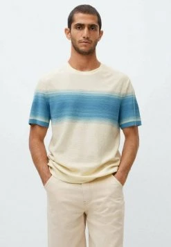 Mango T-Shirt Print - Bleu Marine | Herren