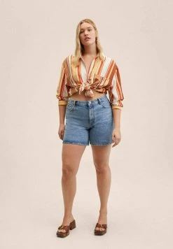 Mango ZAIDA - Jeans Shorts - Medium Blue | Damen