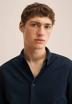 Mango Hemd - Dunkles Marineblau | Herren